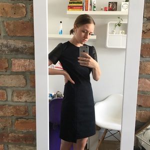 NWT Jil Sander Leather Sellevee Dress